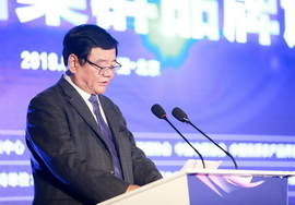 中国品牌建设促进会理事长刘平均发表演讲